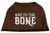 Bad to the Bone Dog Shirt Brown XS