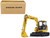 Komatsu PC78US-11 Excavator Yellow 1/50 Diecast Model by DCP/First Gear