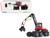 Komatsu 931XC.3 Harvester Red and Black 1/32 Diecast Model by First Gear