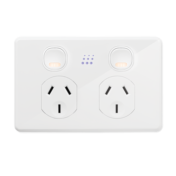 Zimi Powermesh 2 Gang Smart Power Point GPO White Zimi Powermesh 2 Gang Smart Power Point GPO White