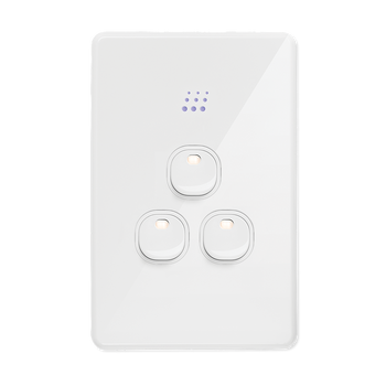 Zimi Multipurpose Switch - 3 Button - White - 5A Zimi Multipurpose Switch - 3 Button - White - 5A