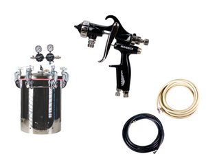 Binks 2.5 Gallon Tank (Dual Regulated), Maverick, 25 FT Hose B-25-M-15-25 Binks 2.5 Gallon Tank (Dual Regulated), Maverick, 25 FT Hose B-25-M-15-25