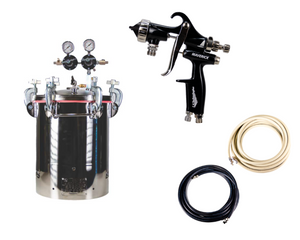 Binks 5 Gallon Tank (Dual Regulated), Maverick, 25 FT Hose (B-5-M-15-25) Binks 5 Gallon Tank (Dual Regulated), Maverick, 25 FT Hose (B-5-M-15-25)