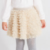 Mayoral   Tulle Glitter Ruffle Skirt - Champagne - size 9