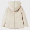 Mayoral              Hooded Reversible Quilted Faux Fur Jacket - Sepia - size 12