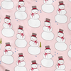 Pink Chicken Holiday Organic 2pc PJ Set - Pink Snowmen