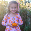 Be Girl Clothing Pumpkin Obsessed Garden Twirler Dress - size 4T