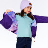 Deux Par Deux             Colorful Hearts Reversible Hooded Jacket - Patrician Purple