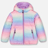 Deux Par Deux             Colorful Hearts Quilted Hooded Jacket - Rainbow