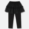 Deux Par Deux             Essential Leggings w/Built-In Tulle Skirt - Black - size 12