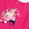 Deux Par Deux            In Love With Unicorns Cactus Flower Unicorn Printed Tee - Hot Pink