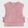Mayoral   Hi-Lo Sweater Vest w/Side Ties - Pink