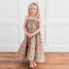 Yo Baby    Floral Garden Tiered Dress - Green