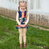 Oopsie Daisy  Fall Floral Ruffle 2pc Tunic & Legging Set - Bright