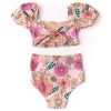 Shade Critters    Retro Blossom 2pc Smocked High Waist Swimsuit
