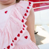 Pink Chicken    Valentine Raphaela Embroidered Dress - Confetti Hearts