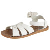 Salt Water Original Kid Sandals - Hook & Loop Velcro Closure - White