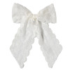 Be Girl Clothing        Bouquet Of Spring Long Tail  Bow - White Lace