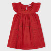 Mayoral              Cap Sleeve Sundress w/Cut-Out Accents - Red