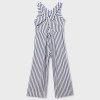 Mayoral              Stripe Jumpsuit w/Criss-Cross Cut-Out Back - Blue/White