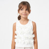 Mayoral              Flower Pop Embellished Sleeveless Top - White