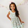 Serendipity Clothing   Mint Blossom Ruffle Twirl Dress - size 4