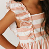 Serendipity Clothing   Stripe Bella Dress - Peony Pink