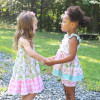 Be Girl Clothing          Baskets & Bunnies Playtime Garden Twirler Dress