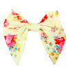 Be Girl Clothing        Fields Of Roses Classic Bow - Lemon Floral