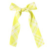 Be Girl Clothing        Fields Of Roses Long Tail  Bow - Lemon Plaid