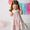 Be Girl Clothing            Eat Cake Playtime Garden Twirler Dress - Rainbow Stripes