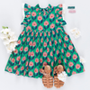 Pink Chicken         Leila Dress - Green Ikat Floral