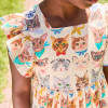 Pink Chicken                                       Elsie Dress - Cool Cats