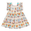 Pink Chicken                                       Elsie Dress - Cool Cats