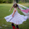 Be Girl Clothing                    Stars & Stripes Garden Twirler Dress