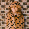 Deux Par Deux                My Pug Pup Faux Fur Bucket Hat - Hearts **PRE-ORDER**