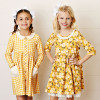 Serendipity Clothing       Golden Floral Gingham Pocket Dress