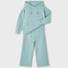 Mayoral      2pc Braided Sweater Knit Hoodie & Pants Set - Jade