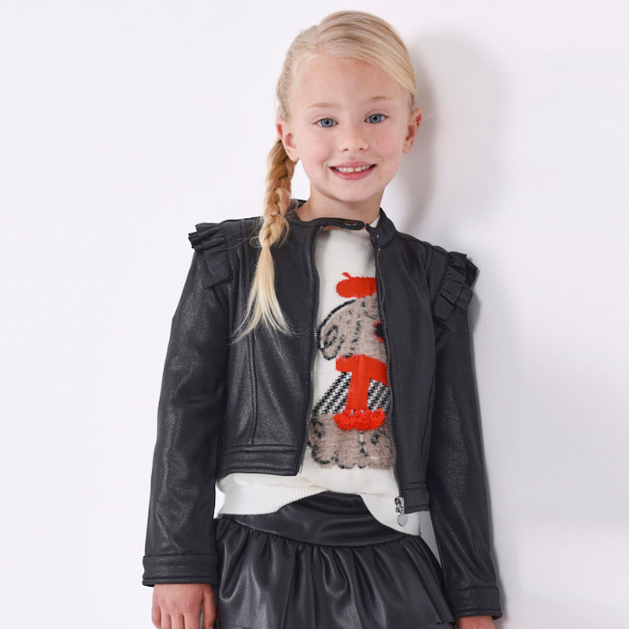 Karl Lagerfeld Girls Leather Biker Jacket – Petit New York