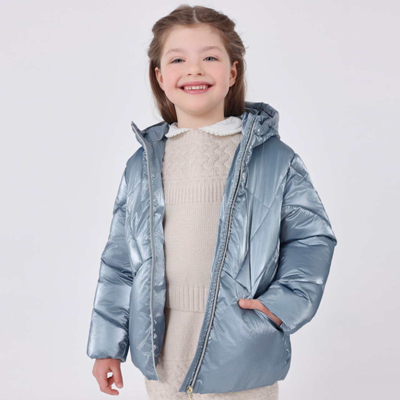 Buy Girls Rust Solid Hooded Full Sleeve Girls Jacket Online in India -  Monte Carlo