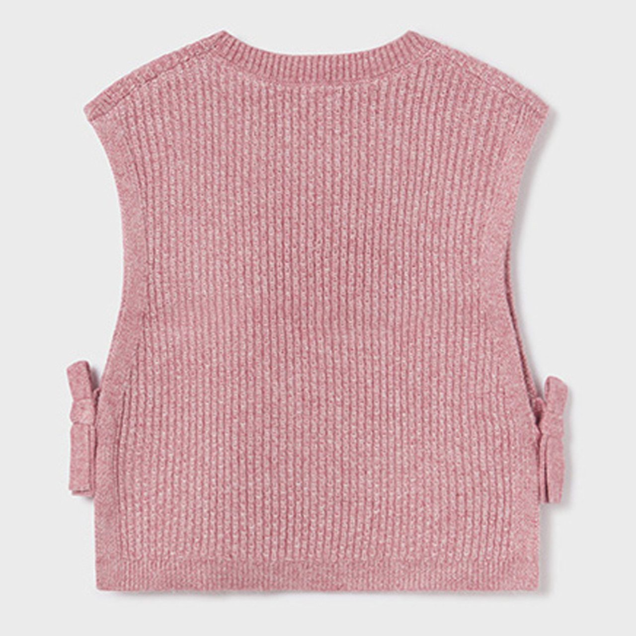 Mayoral Hi-Lo Sweater Vest w/Side Ties - Pink