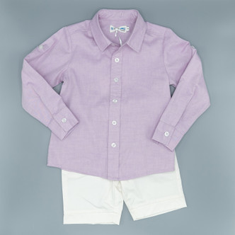 Evie's Closet     Lavender Boy's Shirt