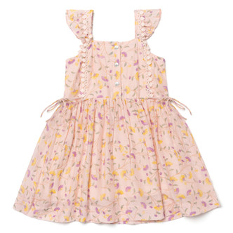 Lali Kids     Picnic In Provence Pinafore Dress - Pink Floral - size 3T