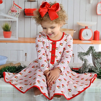 Swoon Baby by Serendipity Santa Baby Petal Dress