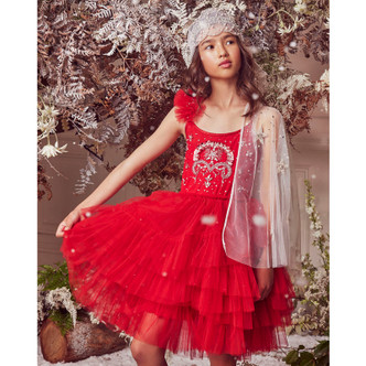 Tutu Du Monde Merry Little Magic Ember Tutu Dress - Red Velvet