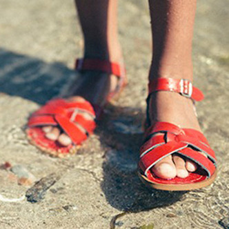 Salt Water Original Kid Sandals - Red