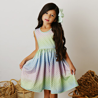 Swoon Baby by Serendipity       Ombre Under The Sea Peony Bow Dress