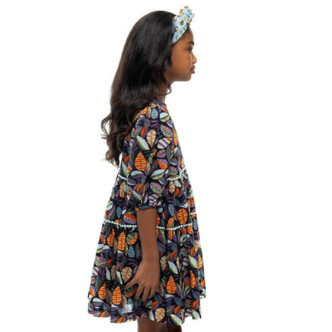 Briton Court   Leaf Frenzy Dress - Multi