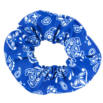 Blueberry Bay       Scrunchie - Blue Paisley