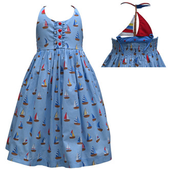 Cotton Kids    Sailboat Back Dress